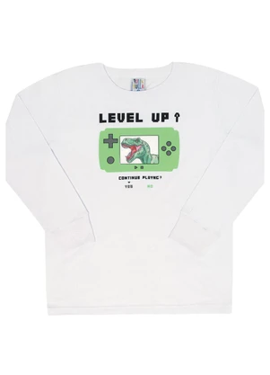 Pulla Bulla - Camiseta Manga Longa Menino Branco - PULLA BULLA