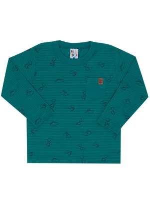 Pulla Bulla - Camiseta Manga Longa Menino Verde - PULLA BULLA