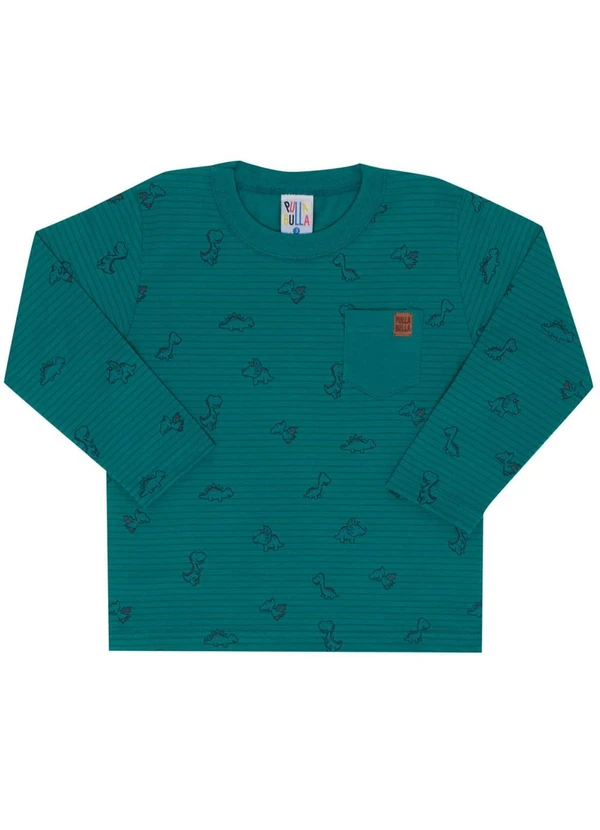 Pulla Bulla - Camiseta Manga Longa Menino Verde