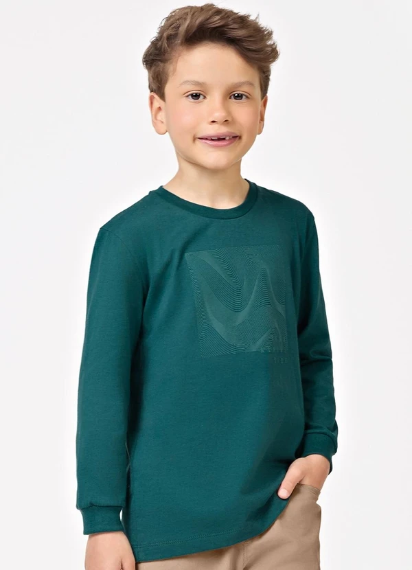 Trick Nick - Camiseta Manga Longa Masculino Verde