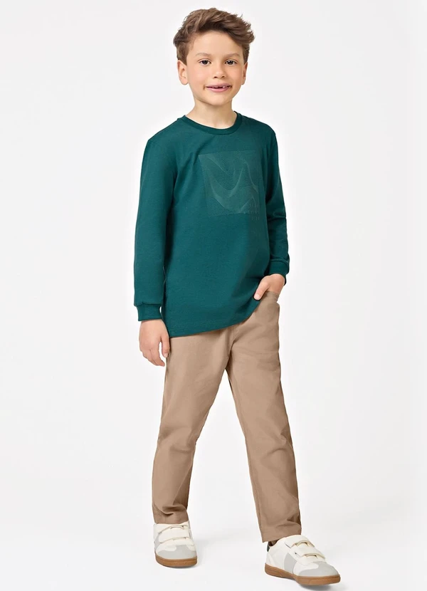 Trick Nick - Camiseta Manga Longa Masculino Verde 3