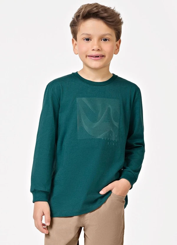 Trick Nick - Camiseta Manga Longa Masculino Verde 4