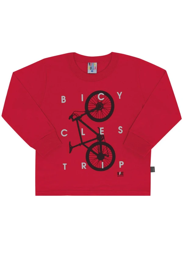 Pulla Bulla - Camiseta Manga Longa MeninoVermelho