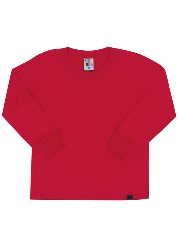 Pulla Bulla - Camiseta Manga Longa Menino Vermelho