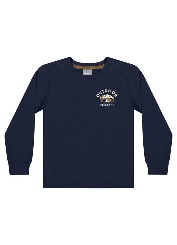 Quimby - Camiseta Manga Longa Menino Azul 2
