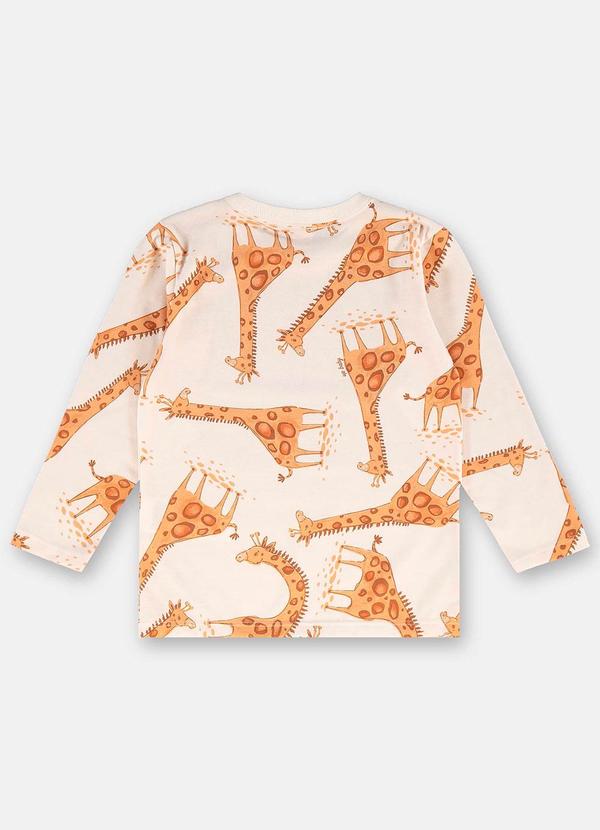 Up Baby - Camiseta Manga Longa Menino Bege 4