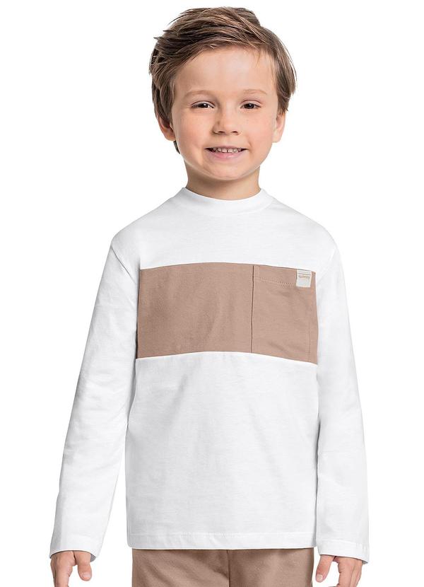 Quimby - Camiseta Manga Longa Menino Branco