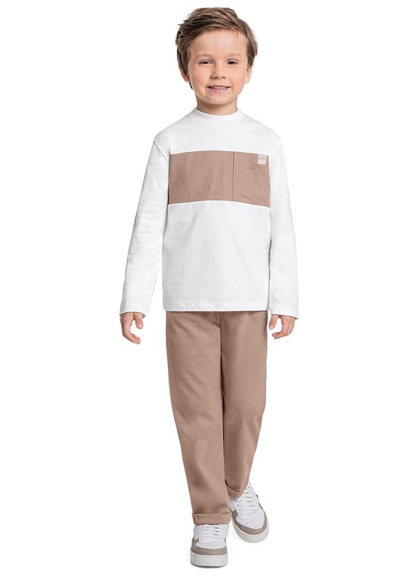 Quimby - Camiseta Manga Longa Menino Branco 2