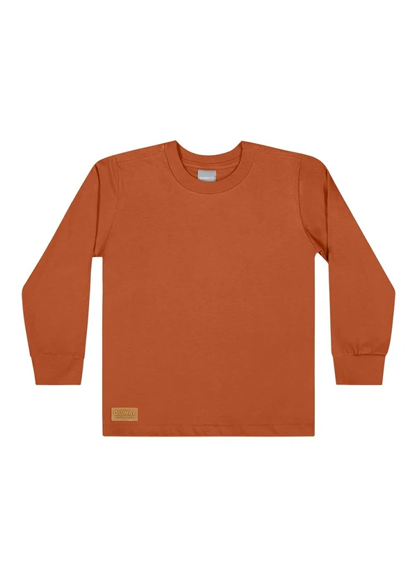 Quimby - Camiseta Manga Longa Menino Laranja 3
