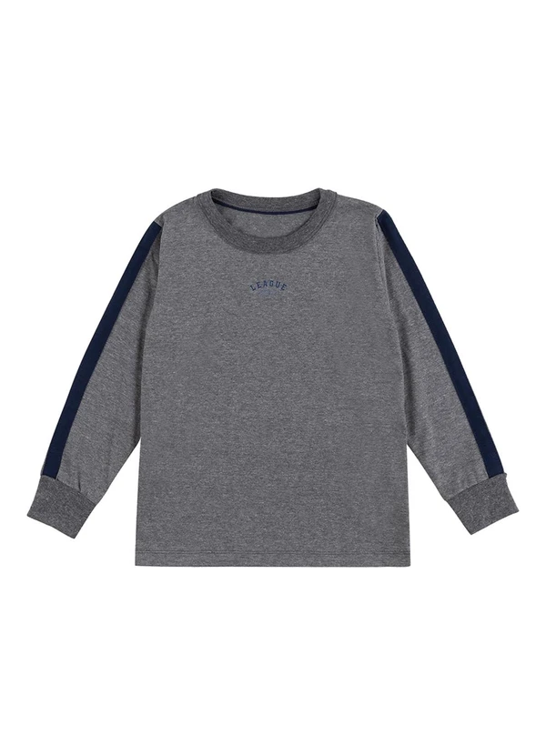 Marisol - Camiseta Manga Longa Menino Marisol Cinza
