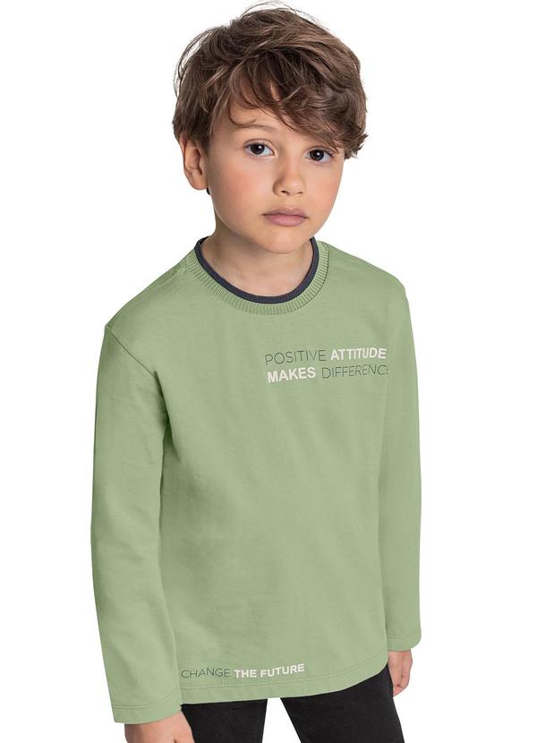 Quimby - Camiseta Manga Longa Menino Verde