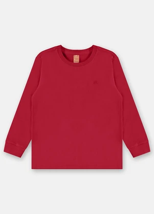 Up Baby - Camiseta Manga Longa Menino Vermelho - UP BABY