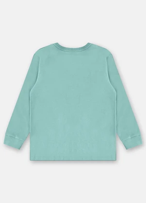 Up Baby - Camiseta Manga Longa para Menino Azul - UP BABY