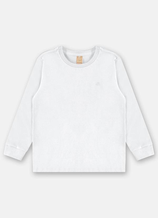Up Baby - Camiseta Manga Longa para Menino Branco