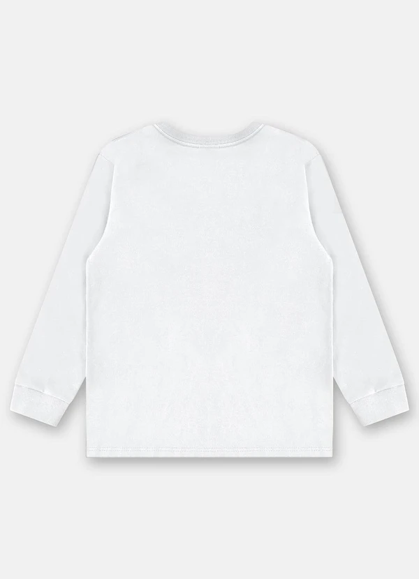 Up Baby - Camiseta Manga Longa para Menino Branco 2