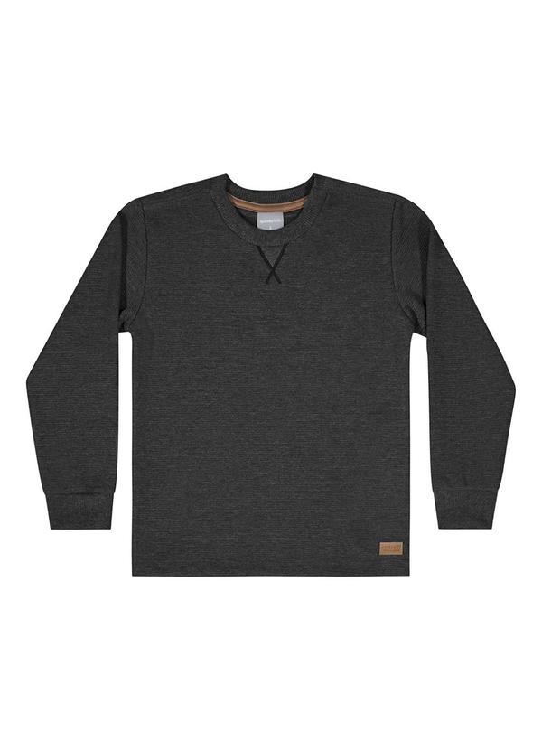 Quimby - Camiseta Manga Longa para Menino Cinza