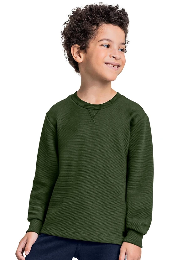 Quimby - Camiseta Manga Longa para Menino Verde