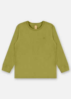 Up Baby - Camiseta Manga Longa para Menino Verde - UP BABY