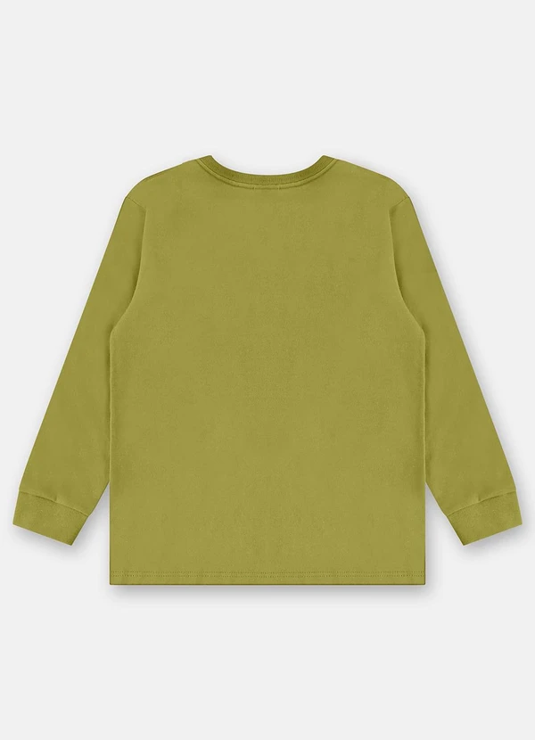 Up Baby - Camiseta Manga Longa para Menino Verde 2