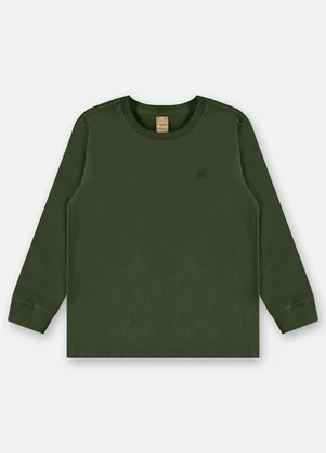 Up Baby - Camiseta Manga Longa para Menino Verde - UP BABY