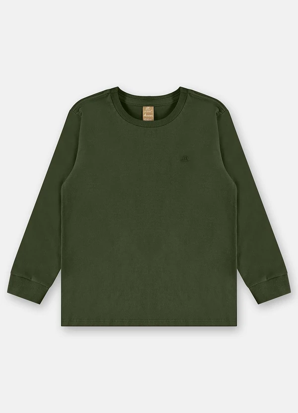 Up Baby - Camiseta Manga Longa para Menino Verde