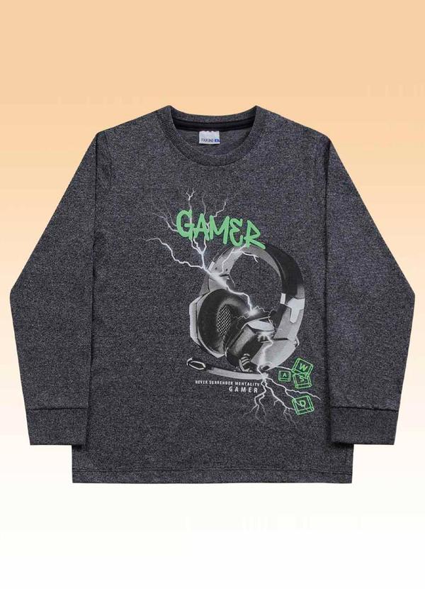 Fakini Kids - Camiseta Manga Longa Preto 3