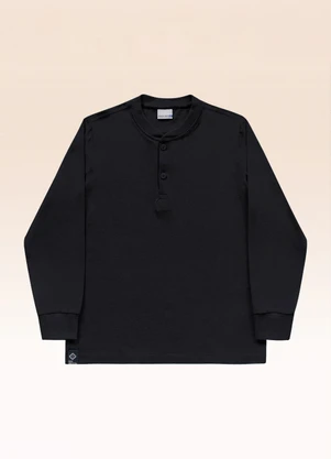 Fakini Kids - Camiseta Manga Longa Preto - FAKINI KIDS