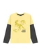 Ddk - Camisa Infantil com Botões Bege - variação: Amarelo