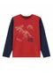 Ddk - Camisa Infantil com Botões Bege - variação: Vermelho