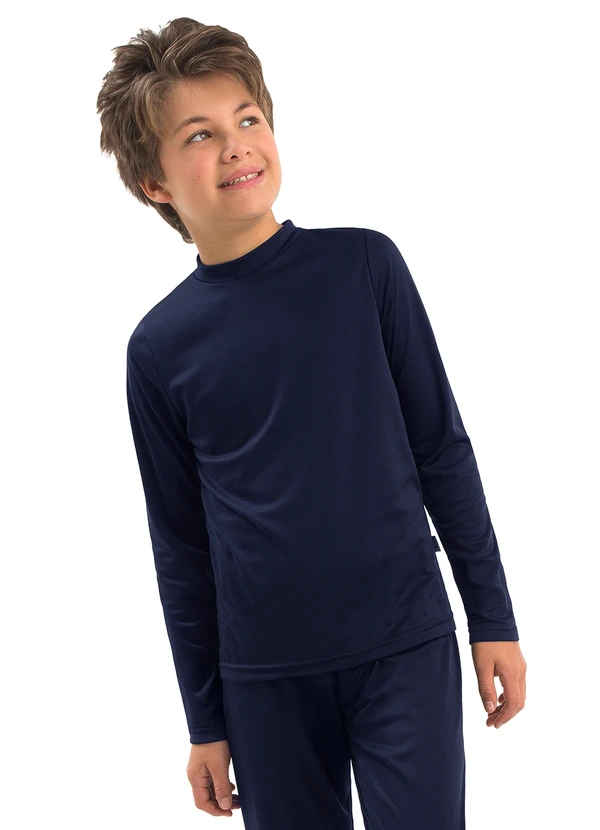 Ddk - Camiseta Manga Longa Térmica Azul