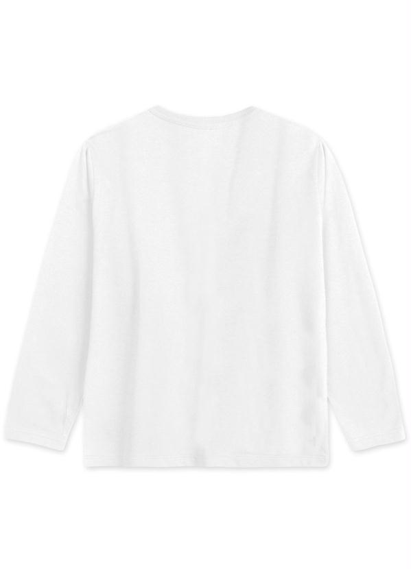 Tigor T Tigre - Camiseta Manga Longa Thermo MeninoBranco 2