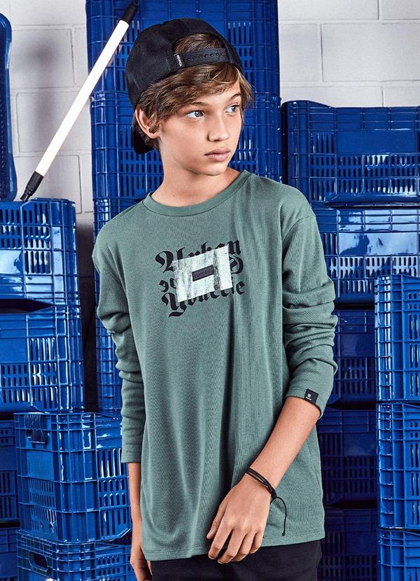 Youccie - Camiseta Manga Longa Urban Verde
