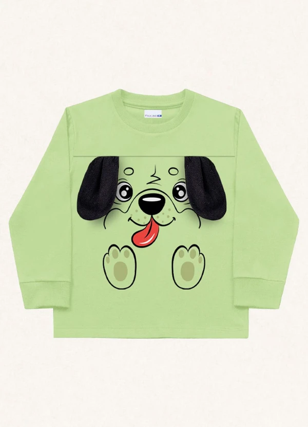 Fakini Kids - Camiseta Manga Longa Verde 4