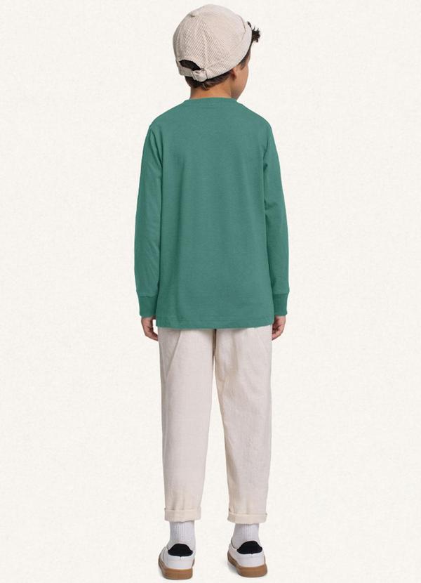 Fakini Kids - Camiseta Manga Longa Verde 4
