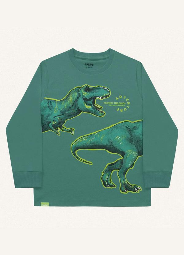 Fakini Kids - Camiseta Manga Longa Verde 6