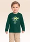 Fakini Kids - Camiseta Manga Longa Azul - variação: Verde