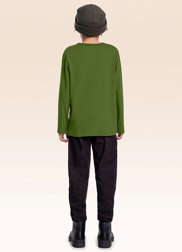 Fakini Kids - Camiseta Manga Longa Verde 2