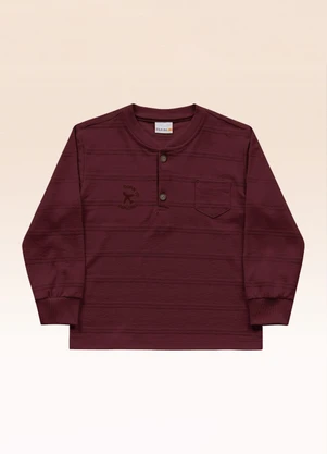 Fakini Kids - Camiseta Manga Longa Vermelho - FAKINI KIDS