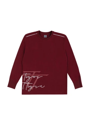 Tigor T Tigre - Camiseta Manga Longa Vermelho - TIGOR T TIGRE