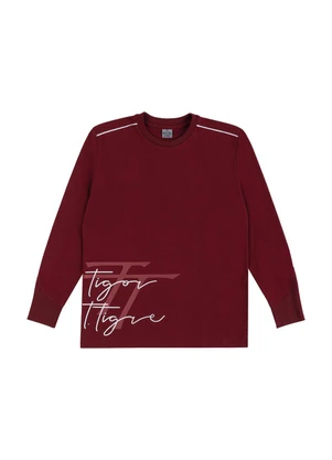 Tigor T Tigre - Camiseta Manga Longa Vermelho - TIGOR T TIGRE