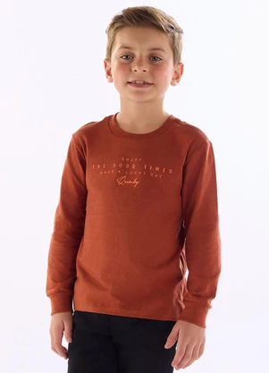 Quimby - Camiseta Masculina com Estampa 3d Marrom - QUIMBY