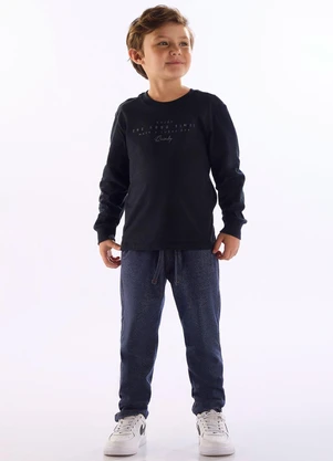 Quimby - Camiseta Masculina com Estampa 3d Preto - QUIMBY