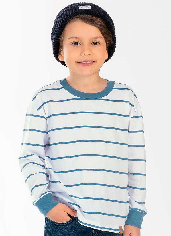 Cativa Kids - Camiseta Masculina Infantil Estampada Branco