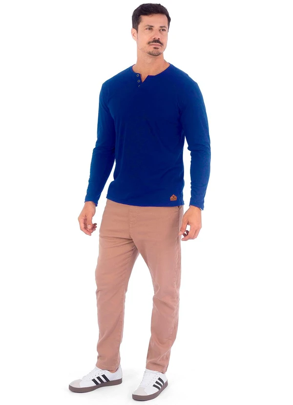 Decoy - Camiseta Masculina Manga Longa Azul 2