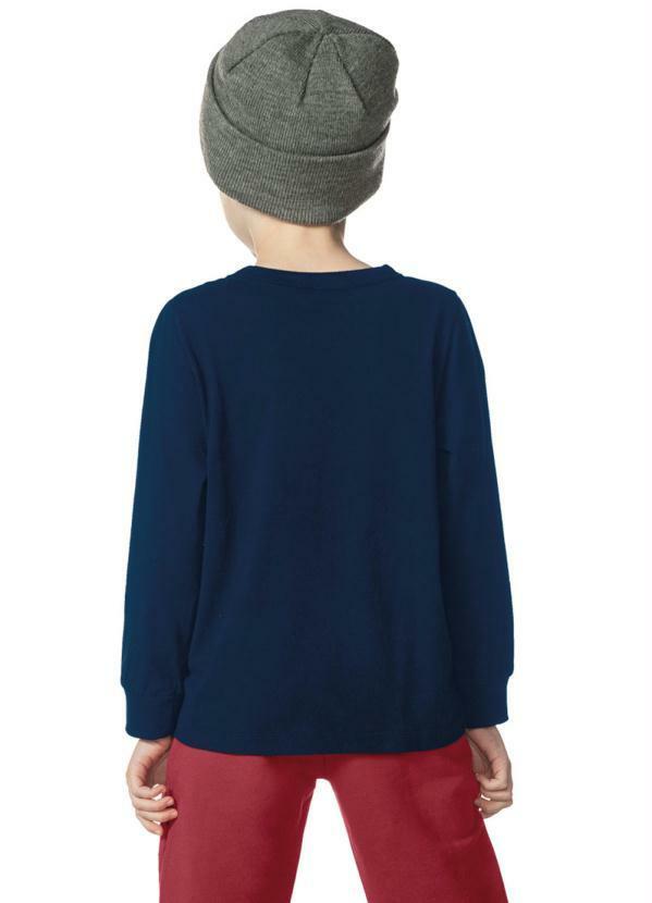 Rovi Kids - Camiseta Menino Manga Longa Básica Azul 2