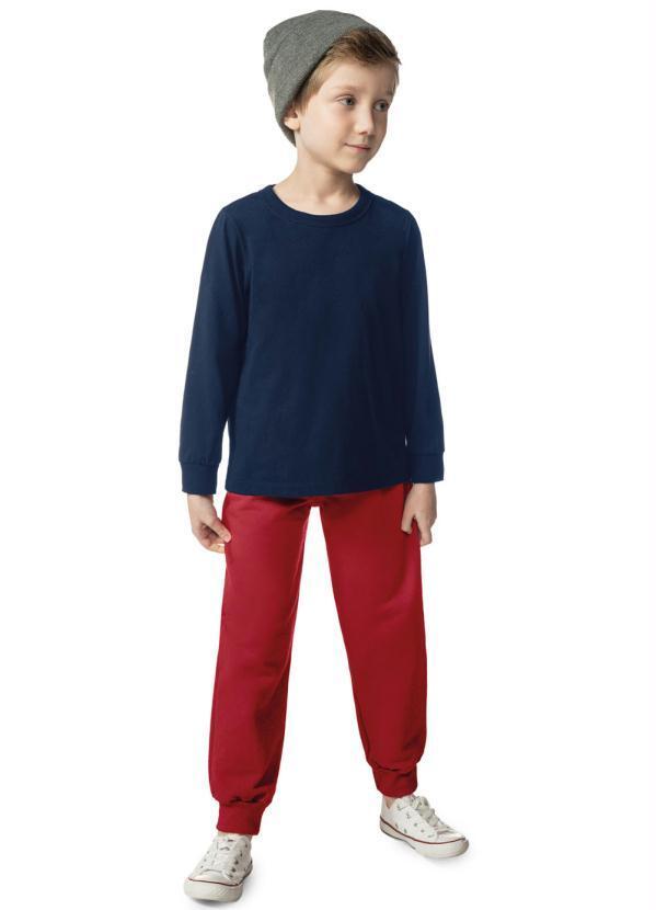 Rovi Kids - Camiseta Menino Manga Longa Básica Azul 3