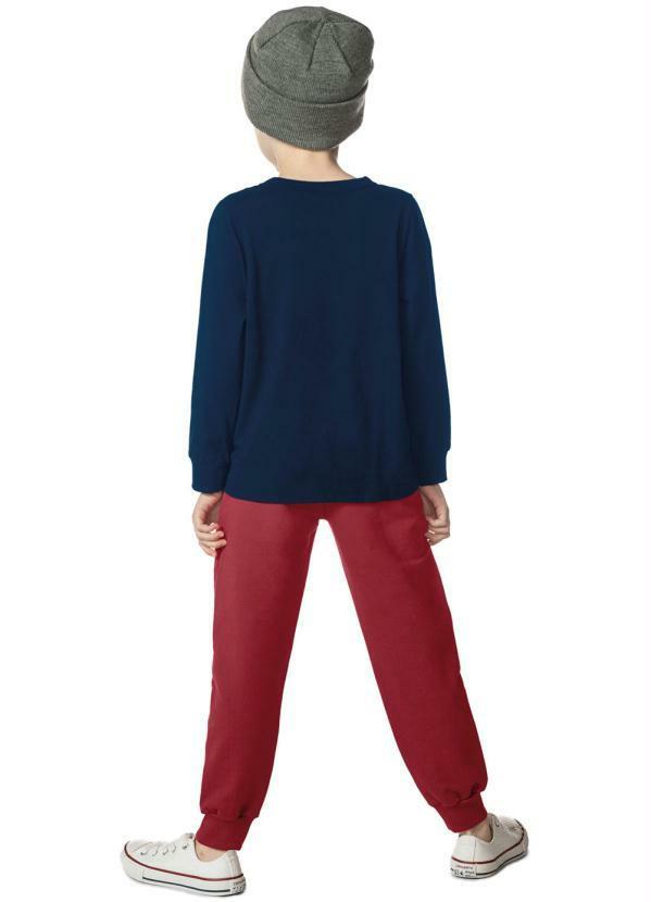 Rovi Kids - Camiseta Menino Manga Longa Básica Azul 4