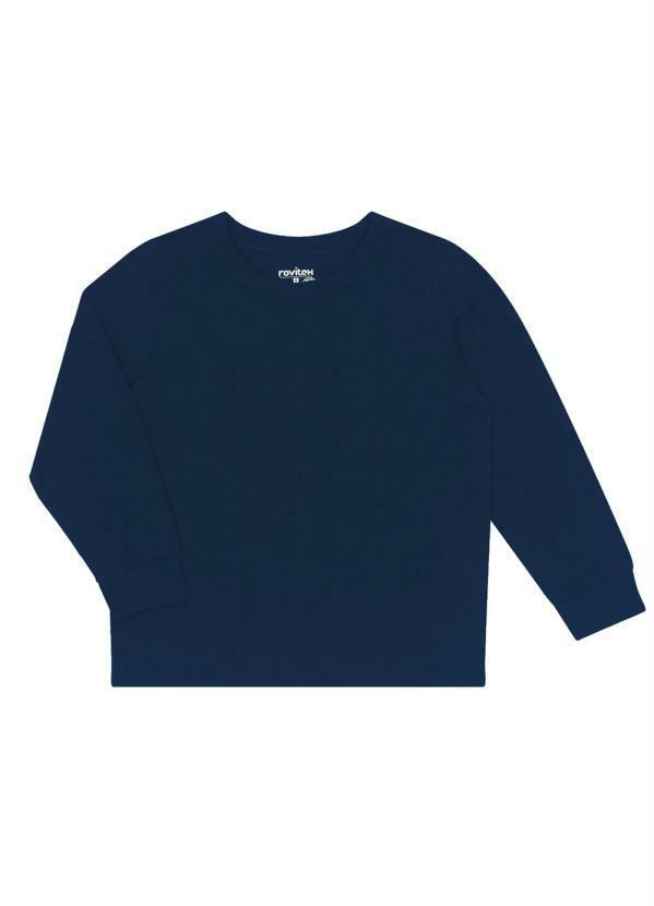 Rovi Kids - Camiseta Menino Manga Longa Básica Azul 5