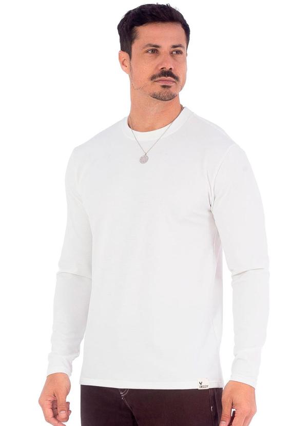 Decoy - Camiseta Masculina Manga Longa em Favinho Bege
