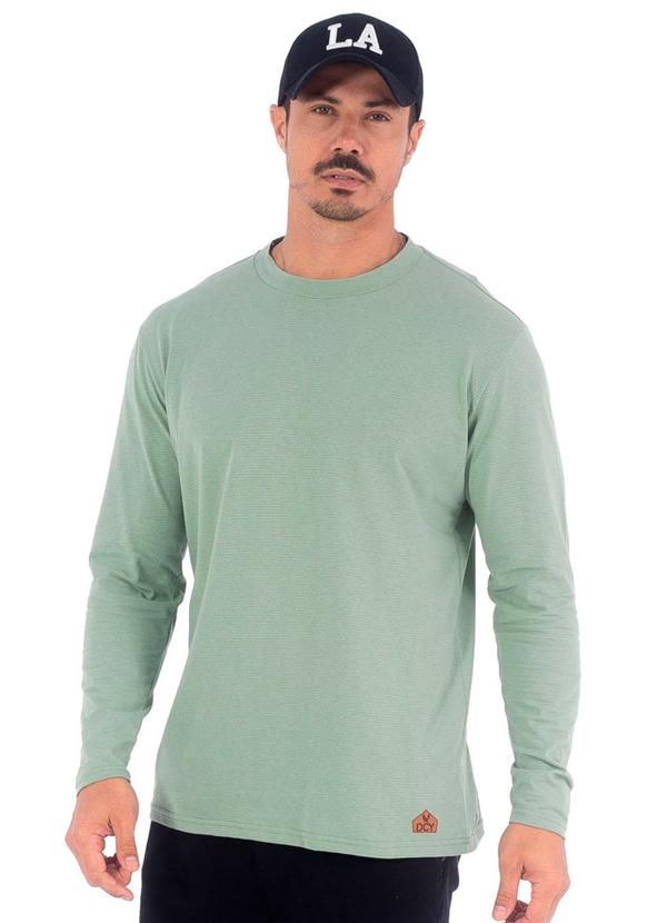 Decoy - Camiseta Masculina Manga Longa Piquet Verde